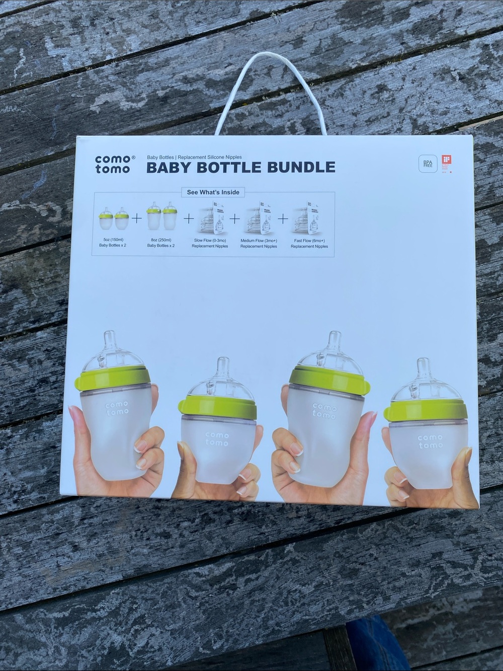 Comotomo Green Baby Bottle Bundle - 3 Pack